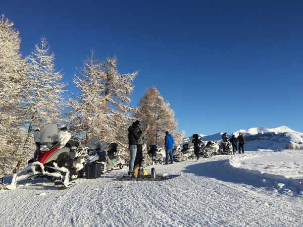 Randonnée motoneige en matinée